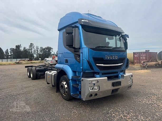 Blue Chassis Truck