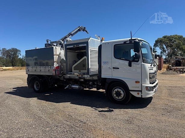 White Vacuum Truck